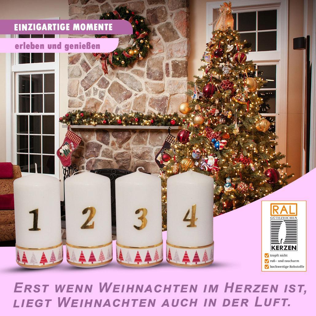 4er Adventskerze - WikaKerzen