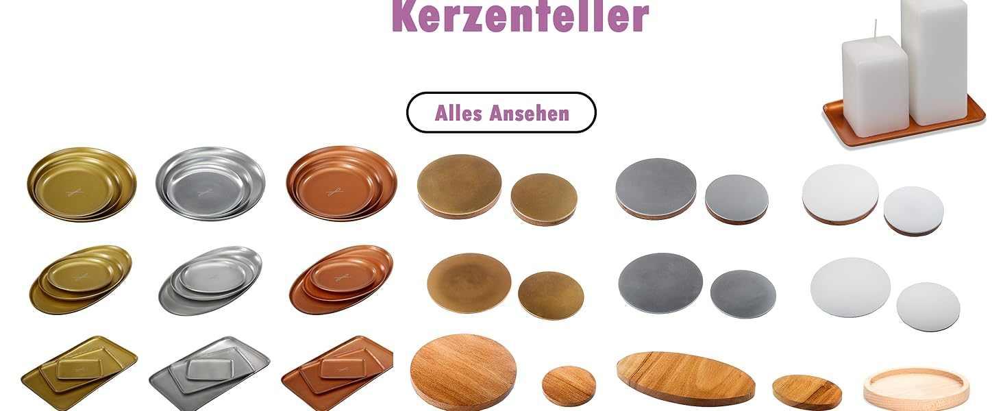 Kerzenteller Rund - WikaKerzen
