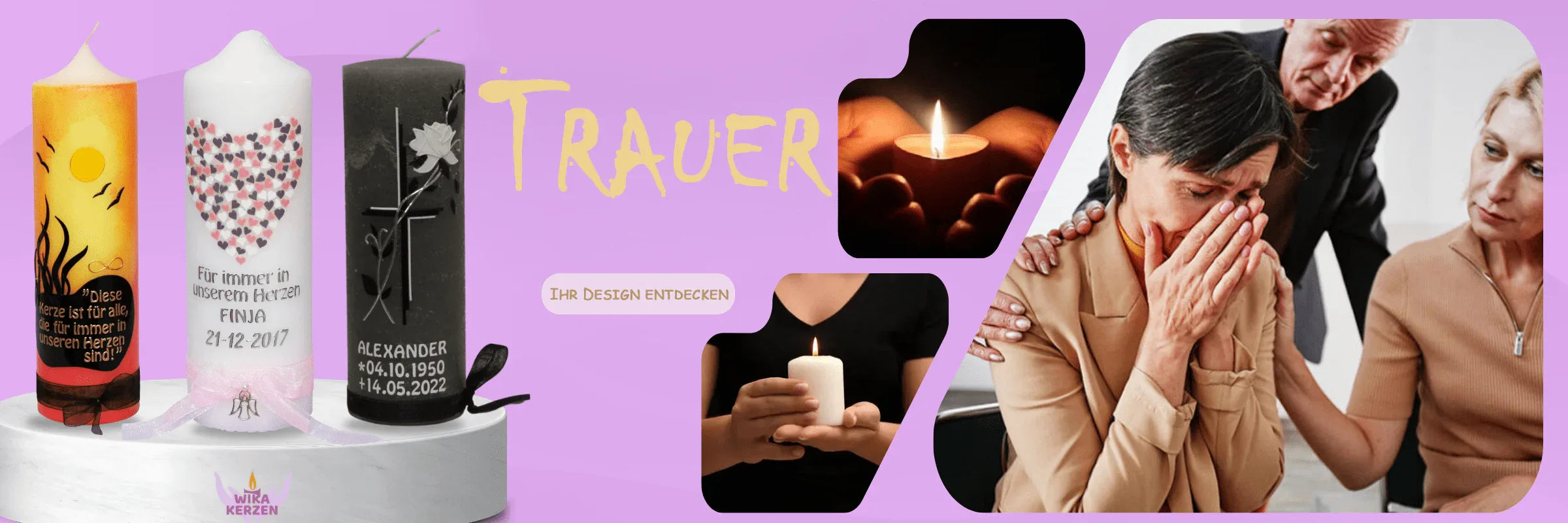 Trauerkerzen Sternenkind - WikaKerzen