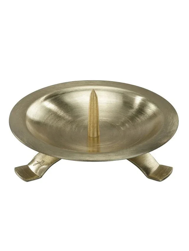 Kerzenleuchter Dreifuß goldfarben, D 9cm - WikaKerzen