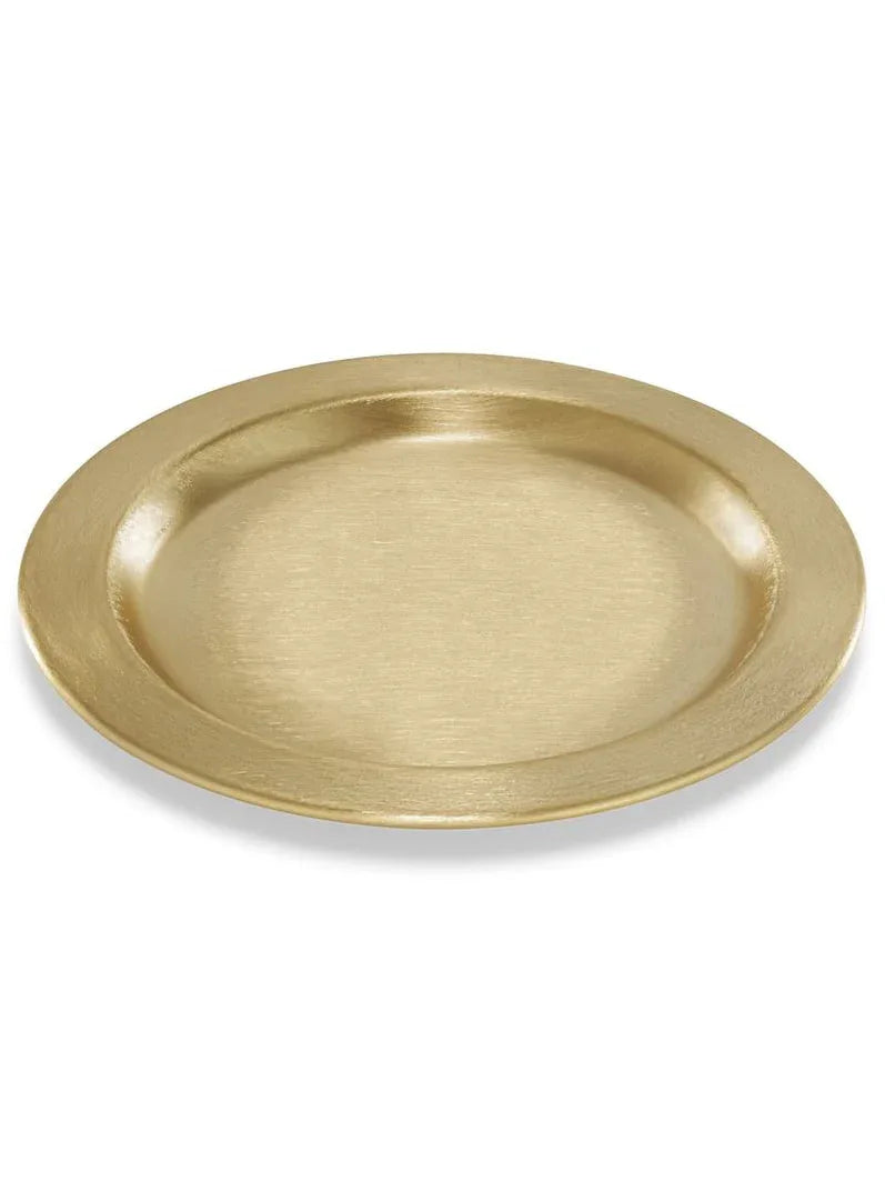 Kerzenteller goldfarben, D 11cm - WikaKerzen