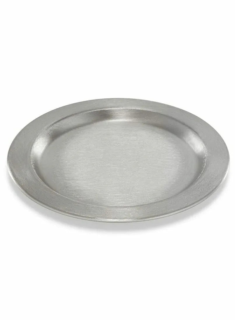 Kerzenteller silberfarben, D 11cm - WikaKerzen