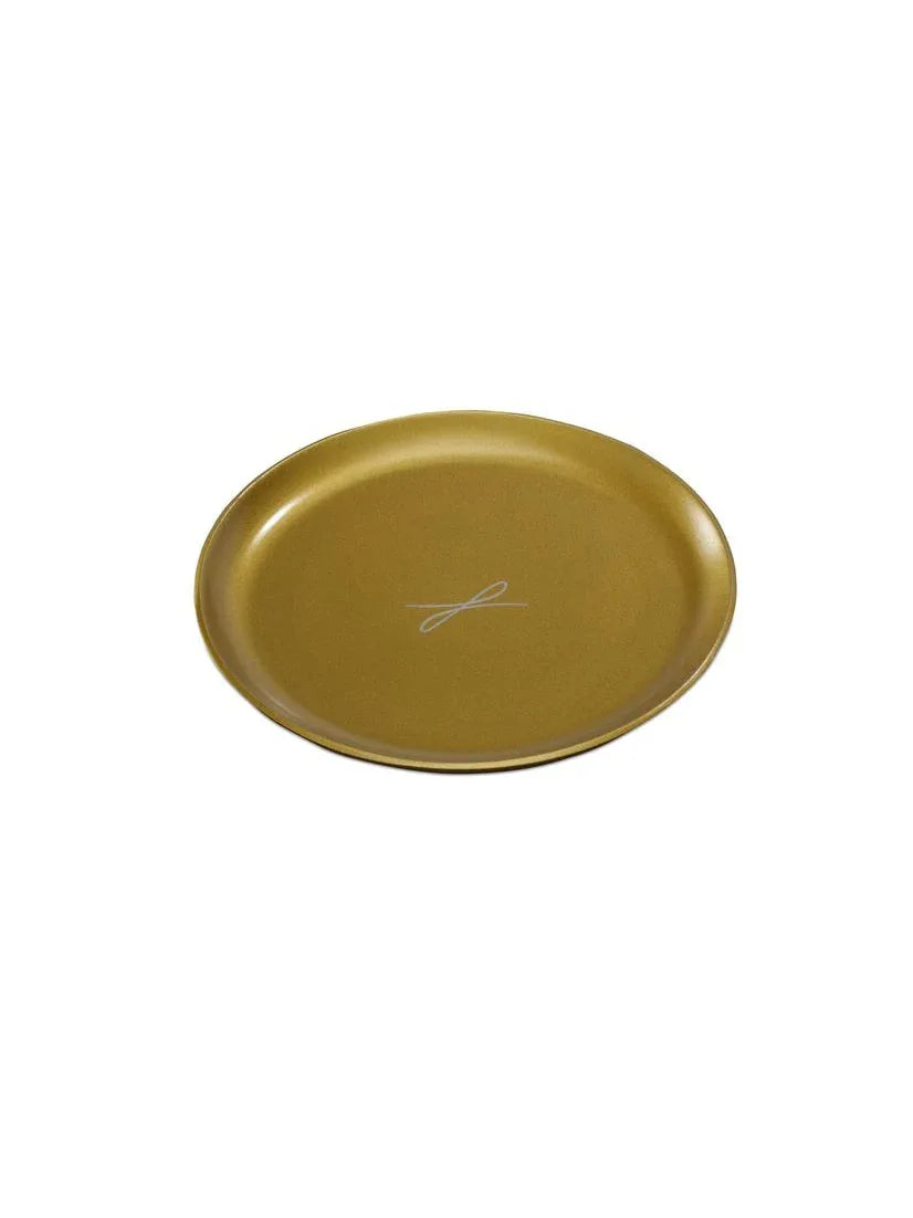 Kerzenteller goldfarben, D 10cm - WikaKerzen