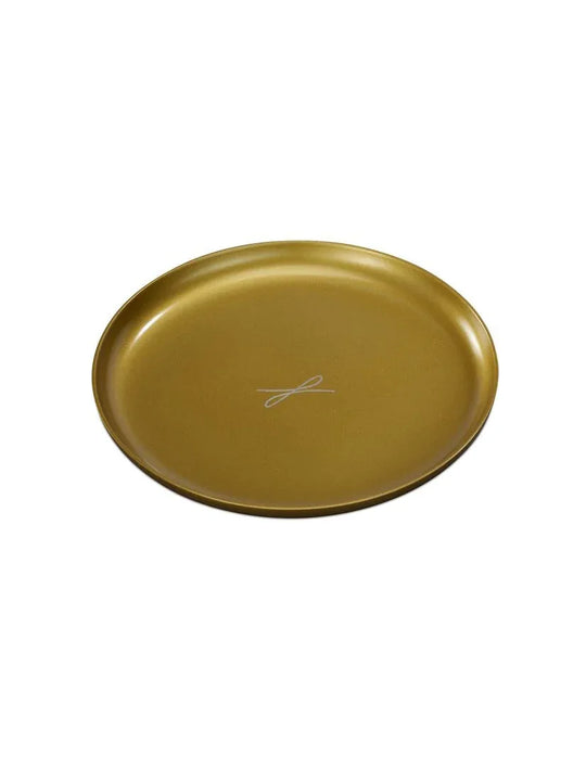 Kerzenteller goldfarben, D 12cm - WikaKerzen