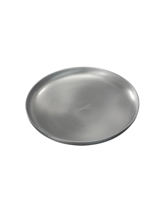 Kerzenteller silberfarben, D 12cm - WikaKerzen
