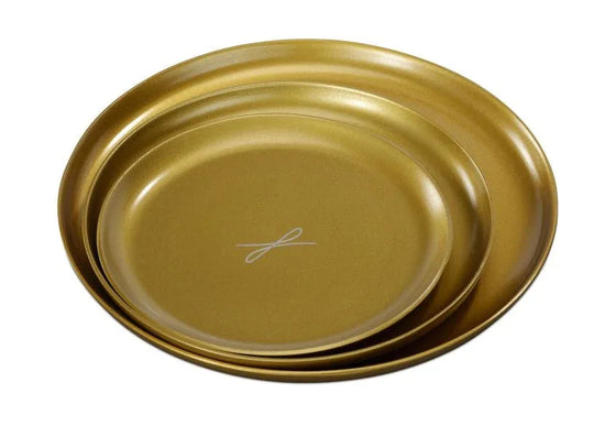Kerzenteller goldfarben, D 12cm - WikaKerzen