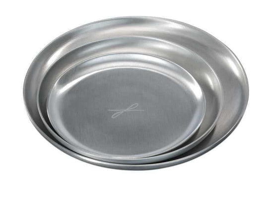 Kerzenteller silberfarben, D 15cm - WikaKerzen