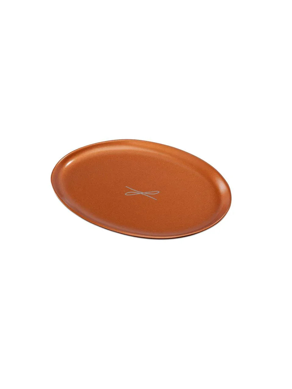 Kerzenteller rotgoldfarben, oval 9 x 12cm - WikaKerzen