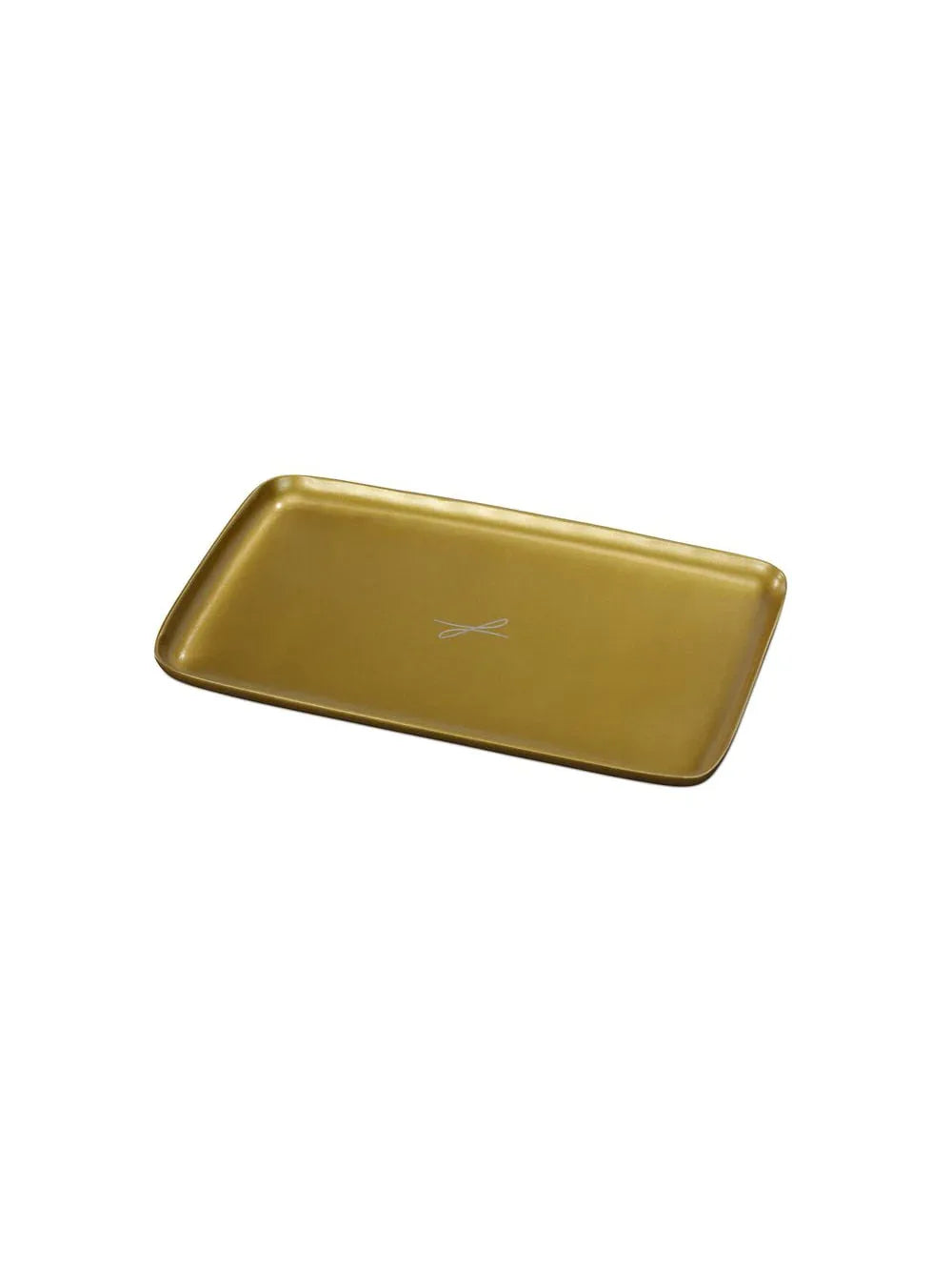 Kerzenteller goldfarben, eckig 10 x 17cm - WikaKerzen