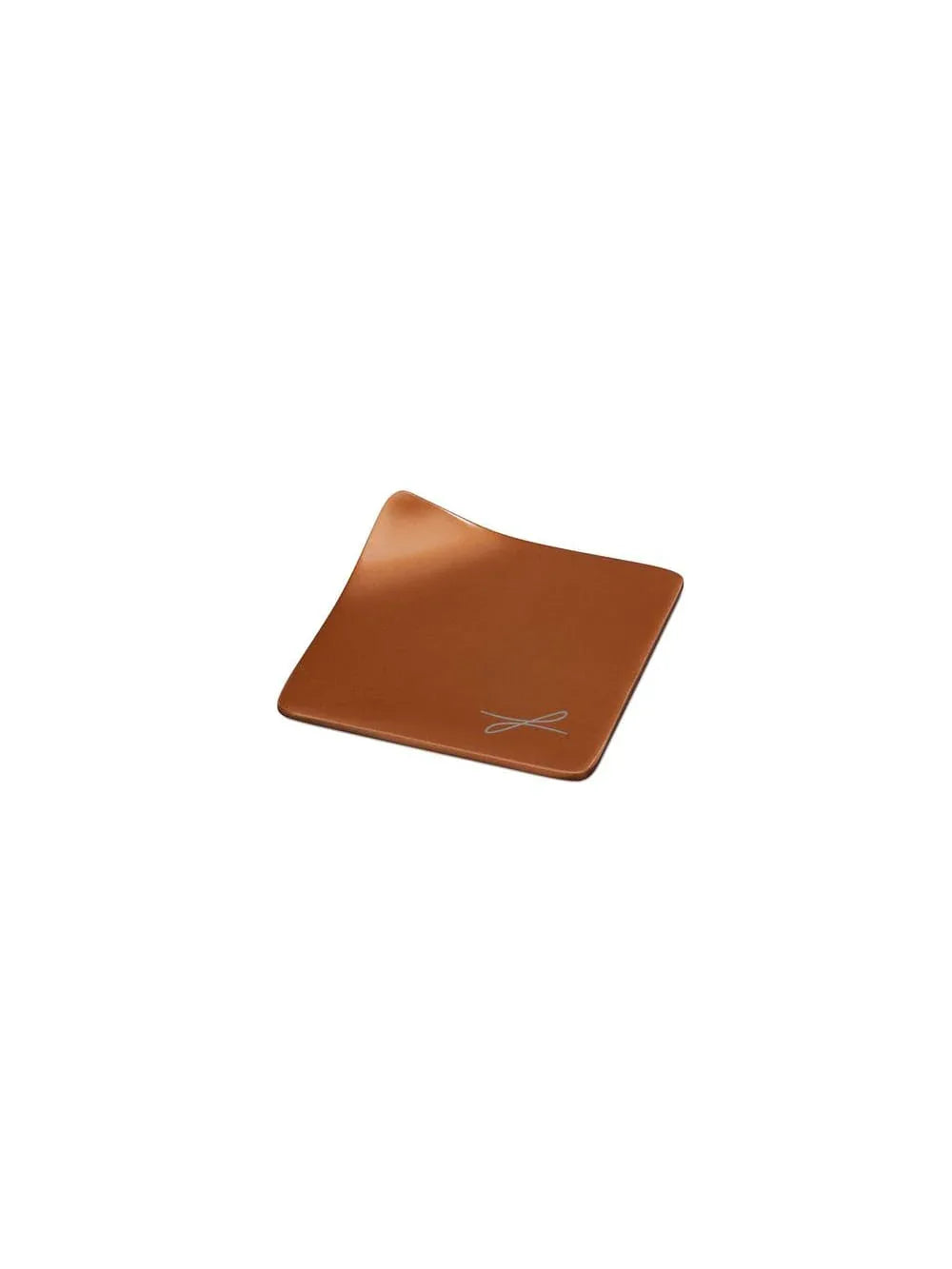 Kerzenteller rotgoldfarben eckig, 8,5 x 8,5cm - WikaKerzen