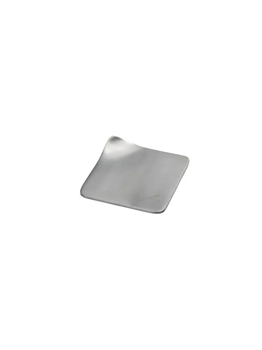 Kerzenteller silberfarben eckig, 8,5 x 8,5cm - WikaKerzen