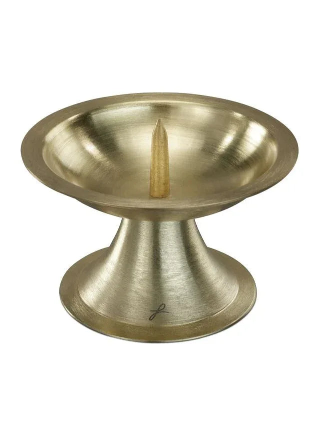Kerzenleuchter goldfarben, D 9cm - WikaKerzen