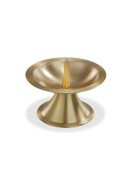 Kerzenleuchter goldfarben, D 90mm - WikaKerzen