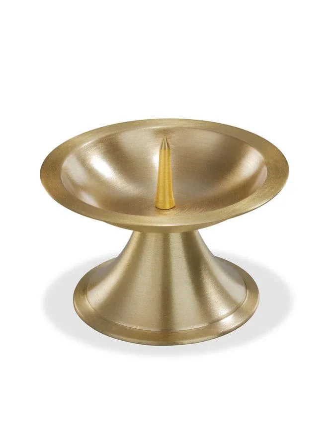 Kerzenleuchter goldfarben, D 110mm - WikaKerzen