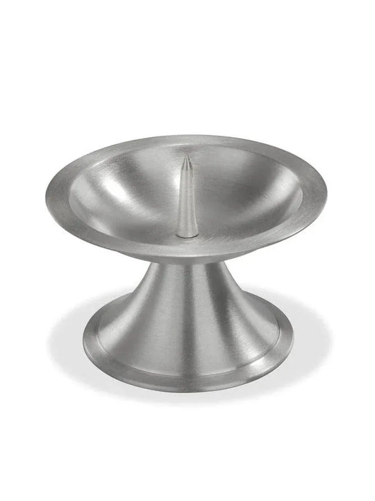 Kerzenleuchter silberfarben, D 110mm - WikaKerzen