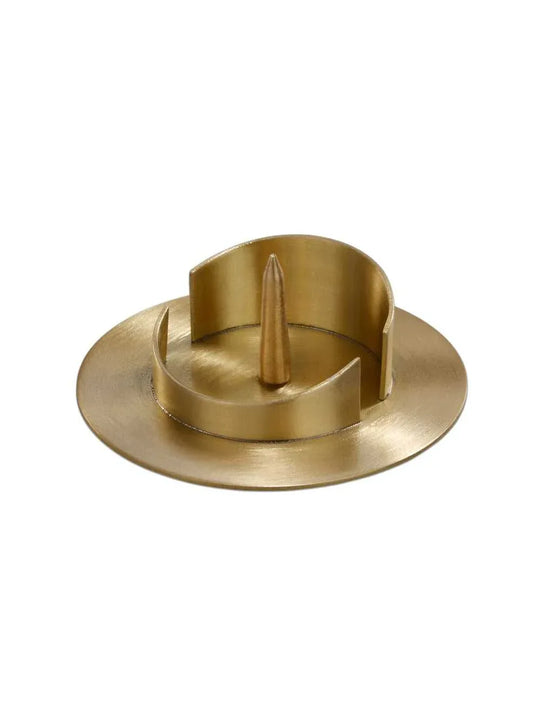 Kerzenleuchter mit Dorn goldfarben für KerzenD 5cm - WikaKerzen