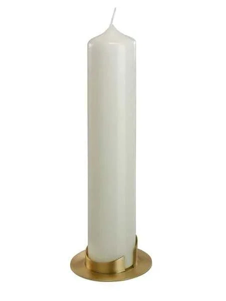 Kerzenleuchter goldfarben mit schlitz für Kerzen D 6cm - WikaKerzen