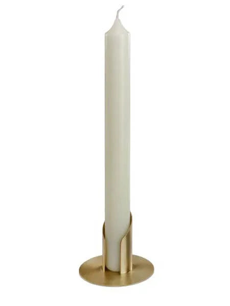 Kerzenleuchter goldfarben mit schlitz für Kerzen D 3cm - WikaKerzen