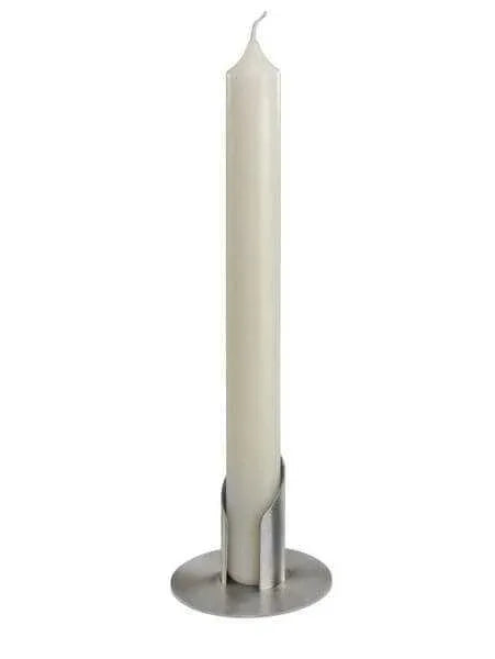 Kerzenleuchter mit schlitz silberfarben für Kerzen D 3cm - WikaKerzen