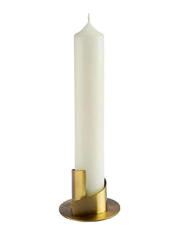 Kerzenleuchter Gold für Kerzen Ø 4 bis 8cm - WikaKerzen