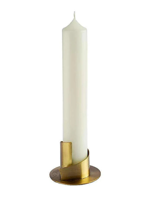 Kerzenleuchter Gold für Kerzen Ø 4 bis 8cm - WikaKerzen