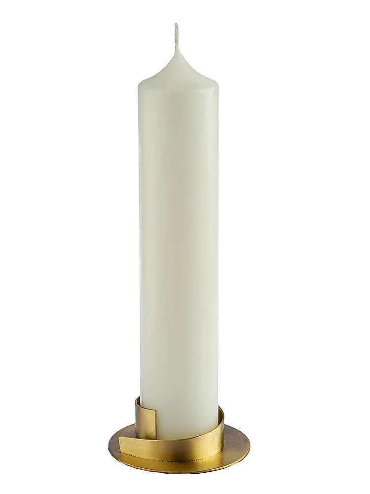 Kerzenleuchter Gold für Kerzen Ø 4 bis 8cm - WikaKerzen