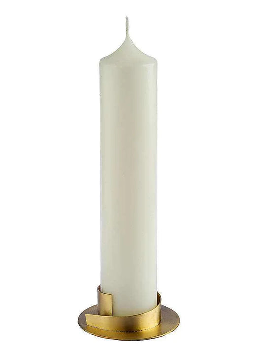 Kerzenleuchter Gold für Kerzen Ø 4 bis 8cm - WikaKerzen