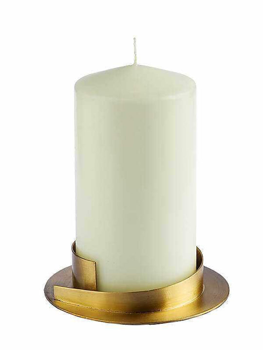 Kerzenleuchter Gold für Kerzen Ø 4 bis 8cm - WikaKerzen