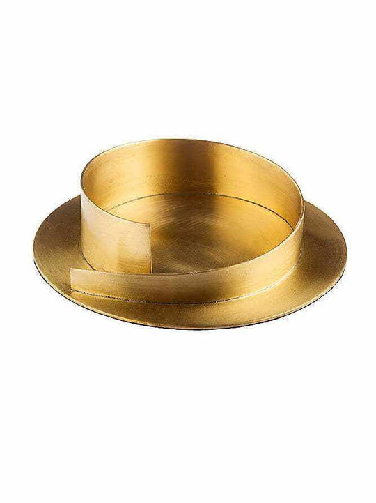 Kerzenleuchter Gold für Kerzen Ø 4 bis 8cm - WikaKerzen