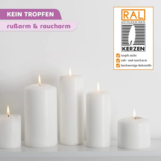 Taufkerze selber Machen Set (Regenbogen,25x7cm,Creme) - WikaKerzen