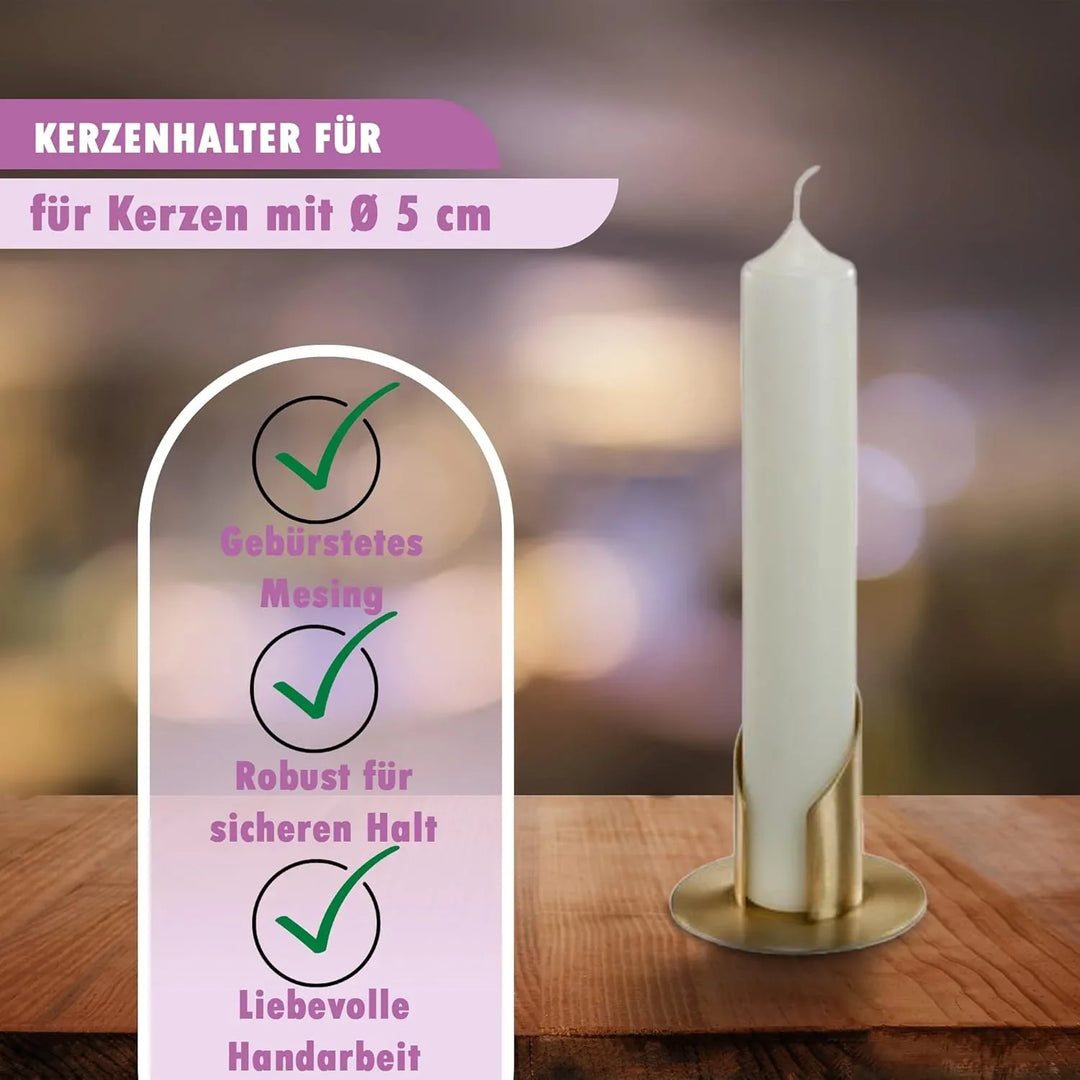 Kerzenhalter in Silber & Gold für besondere Anlässe - WikaKerzen