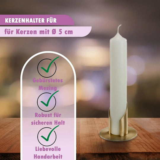 Kerzenhalter in Silber & Gold für besondere Anlässe - WikaKerzen