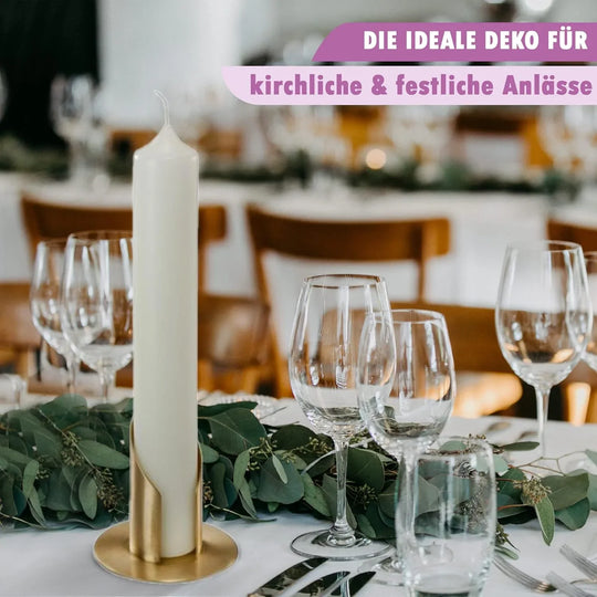 Kerzenhalter in Silber & Gold für besondere Anlässe - WikaKerzen