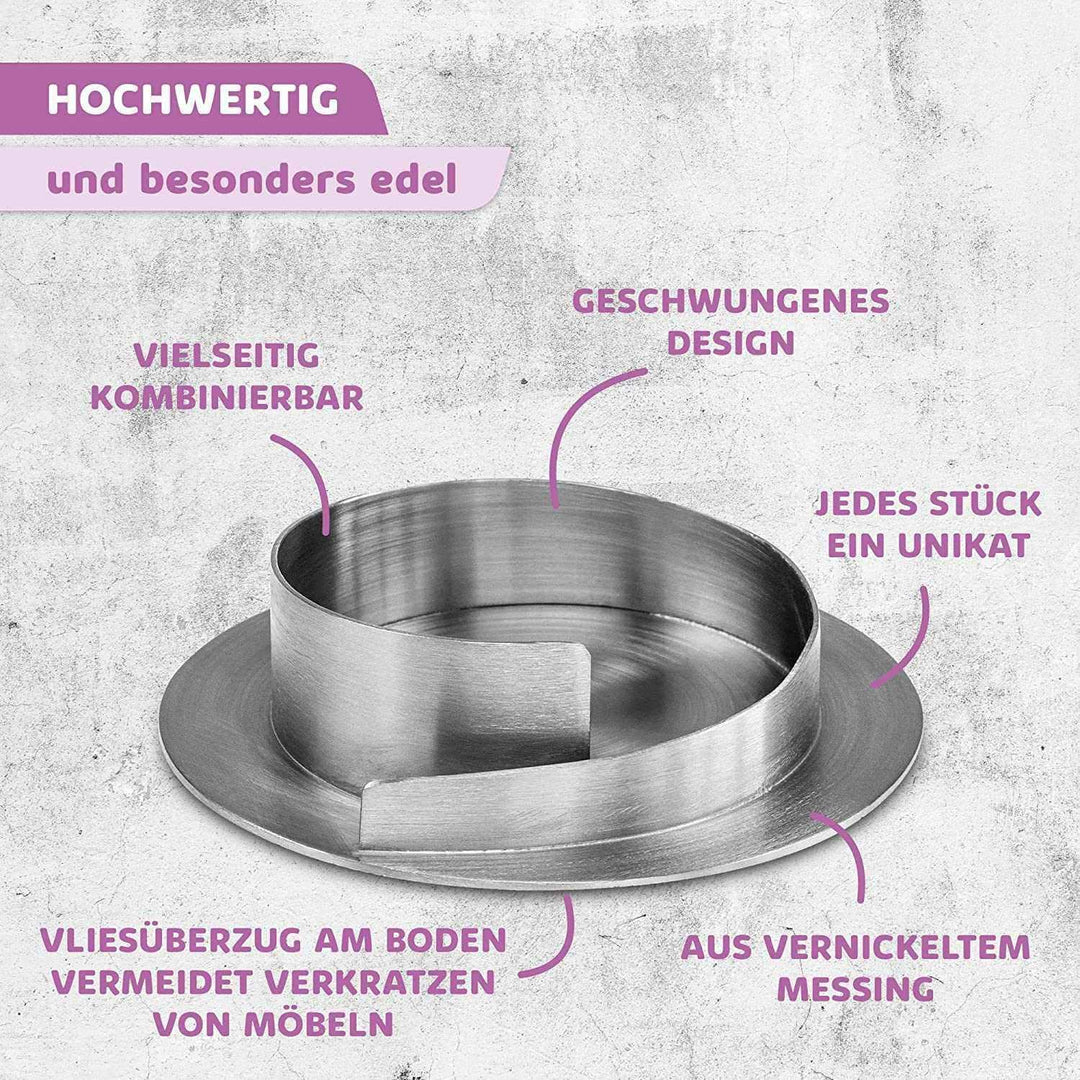 Kerzenleuchter für Kerzen - Kerzenständer in Gold & Silber - WikaKerzen