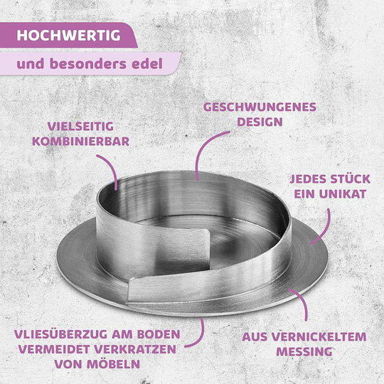 Kerzenleuchter für Kerzen - Kerzenständer in Gold & Silber - WikaKerzen