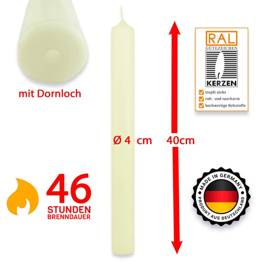Stumpenkerze-Rohling Blanko ideal zum Basteln und Verzieren - WikaKerzen