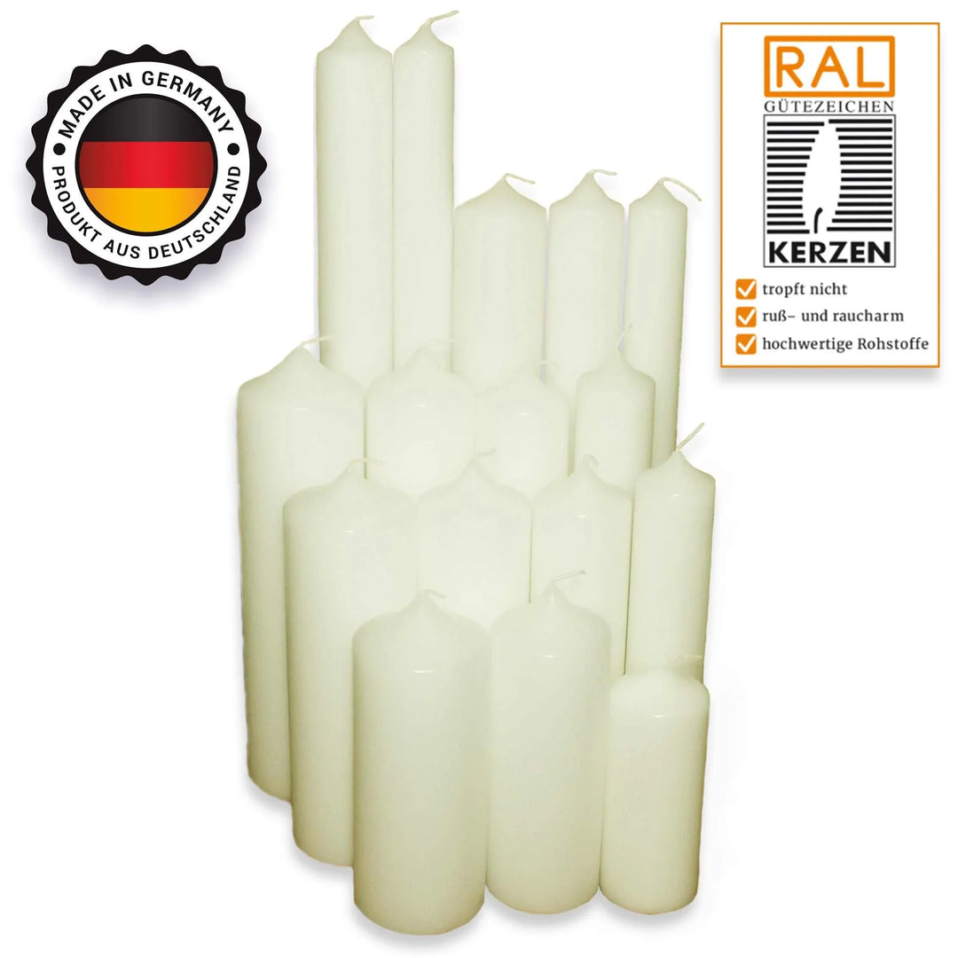Stumpenkerze-Rohling Blanko ideal zum Basteln und Verzieren - WikaKerzen