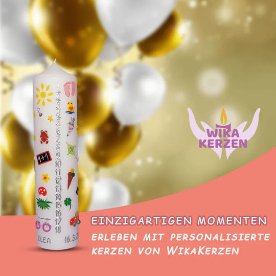 Lebenslicht, Geburtskerze, Lebenskerze Nr. 5 - WikaKerzen