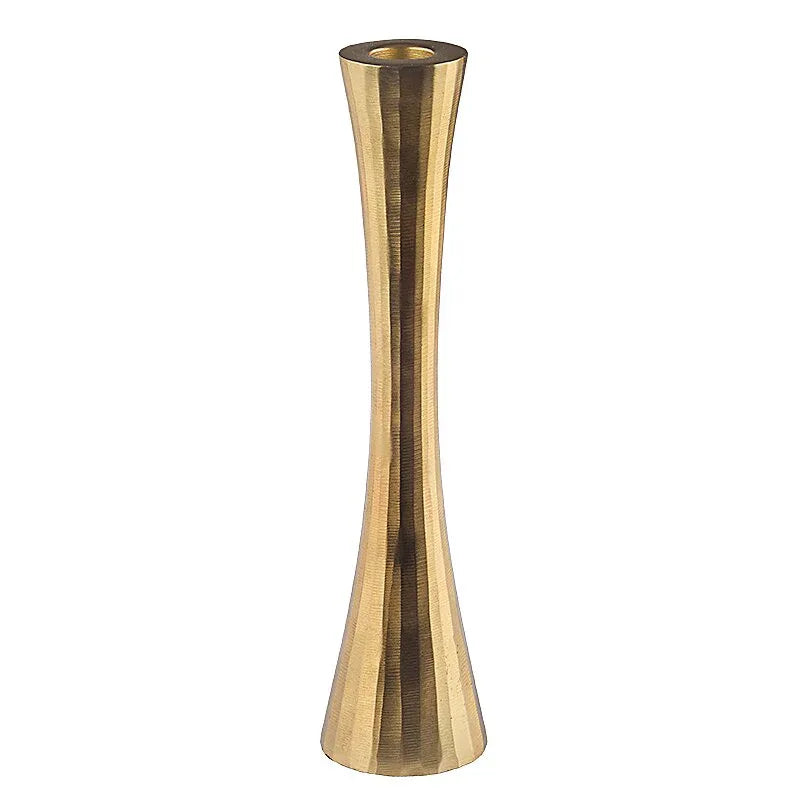 Goldfarbenener Leuchter H 24 cm - WikaKerzen