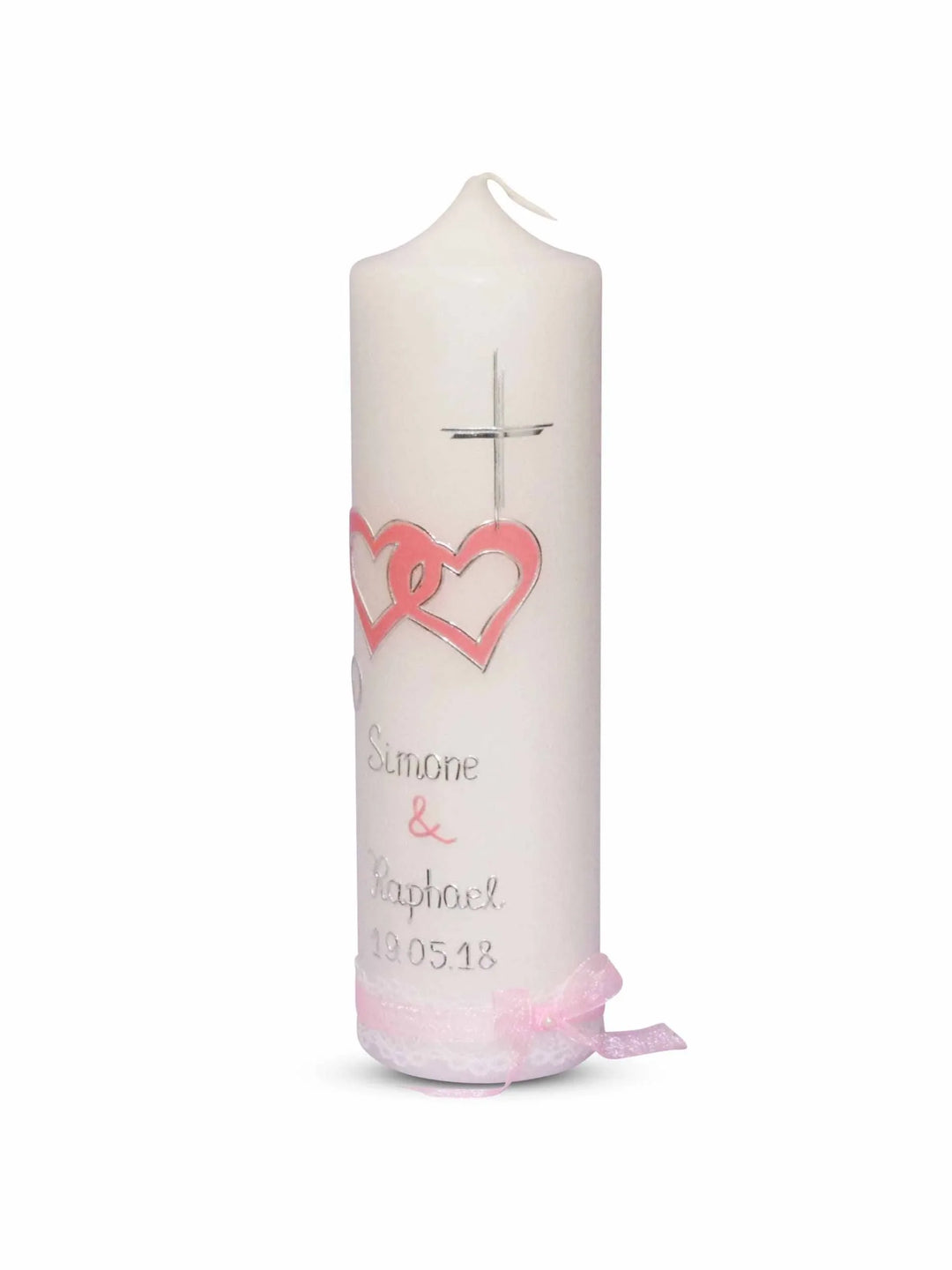 Hochzeitskerze paar in Herze - WikaKerzen