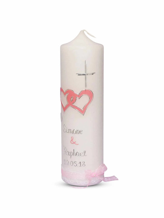 Hochzeitskerze paar in Herze - WikaKerzen