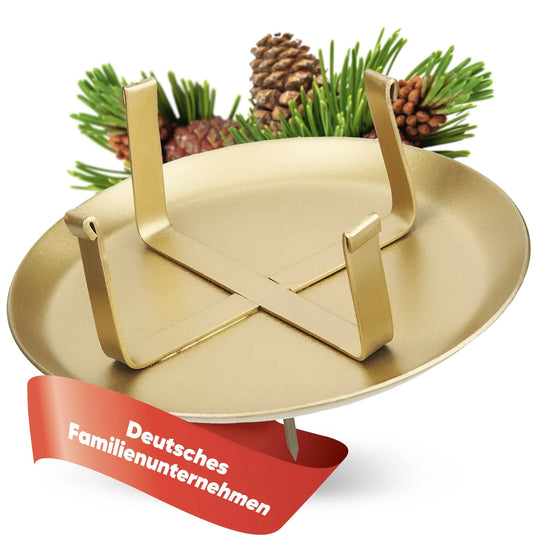 Kerzenstecker Adventskranz – Set ohne Dorn für Kerzen bis Ø 8 cm - WikaKerzen