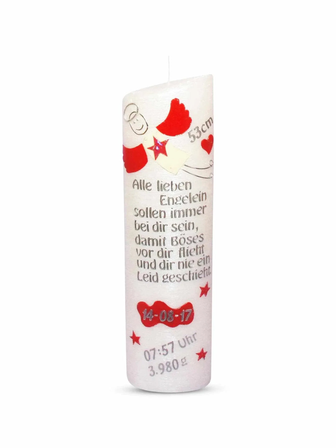 Lebenslicht, Geburtskerze, Lebenskerze Nr.4R - WikaKerzen