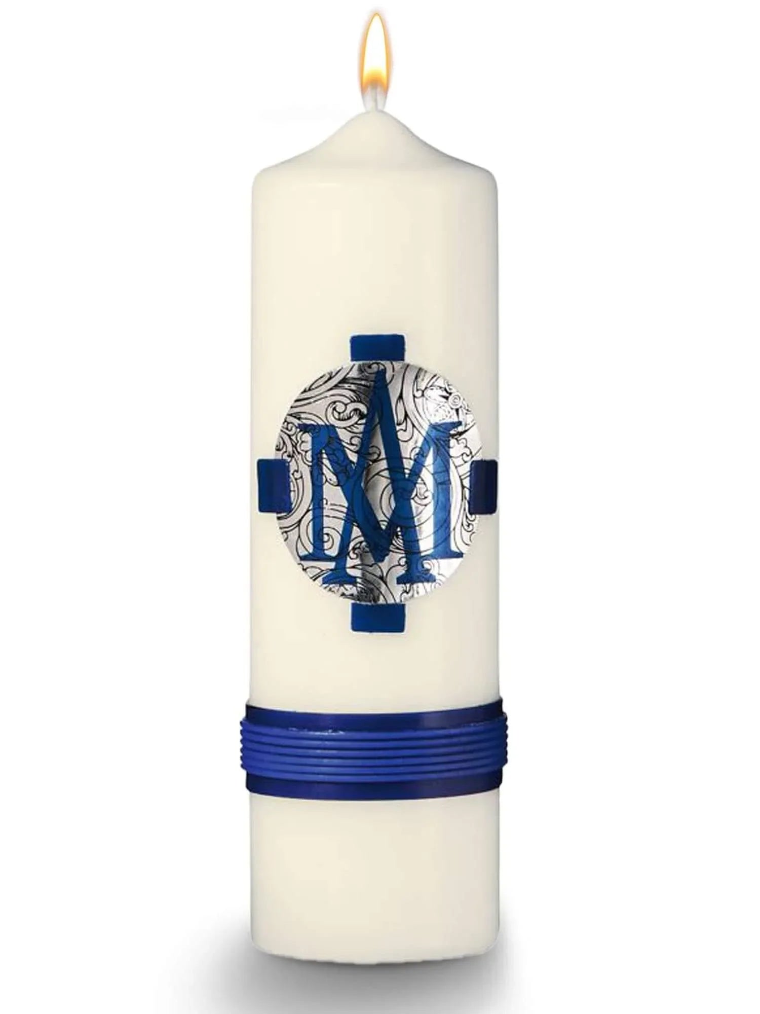 Marienkerzen: für Andachten und spirituelle Momente Krone-Marineblau - WikaKerzen