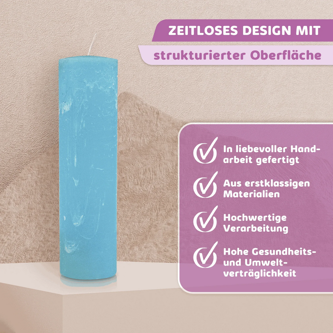 Rustic Stumpenkerze-Rohling - Zur Deko oder zum Basteln - WikaKerzen