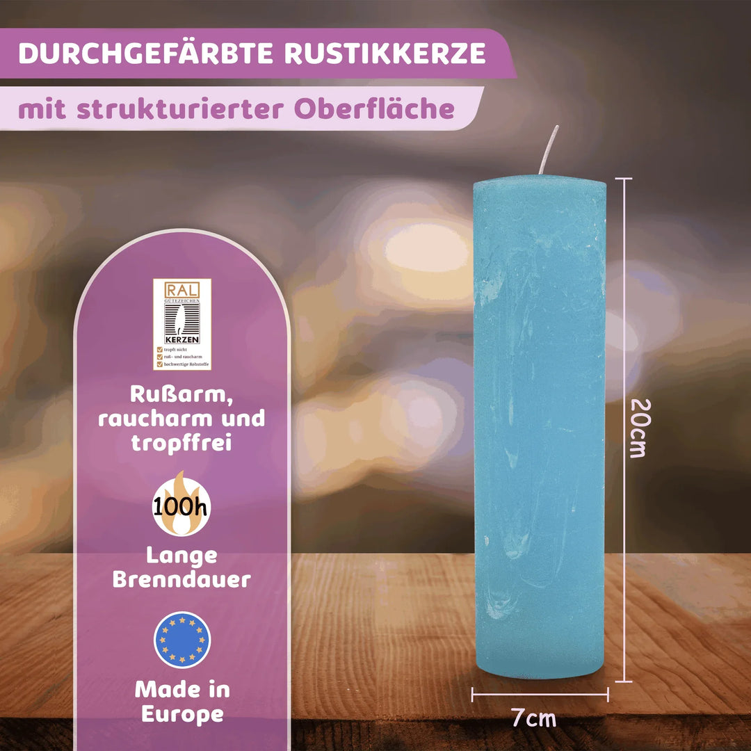 Rustic Stumpenkerze-Rohling - Zur Deko oder zum Basteln - WikaKerzen