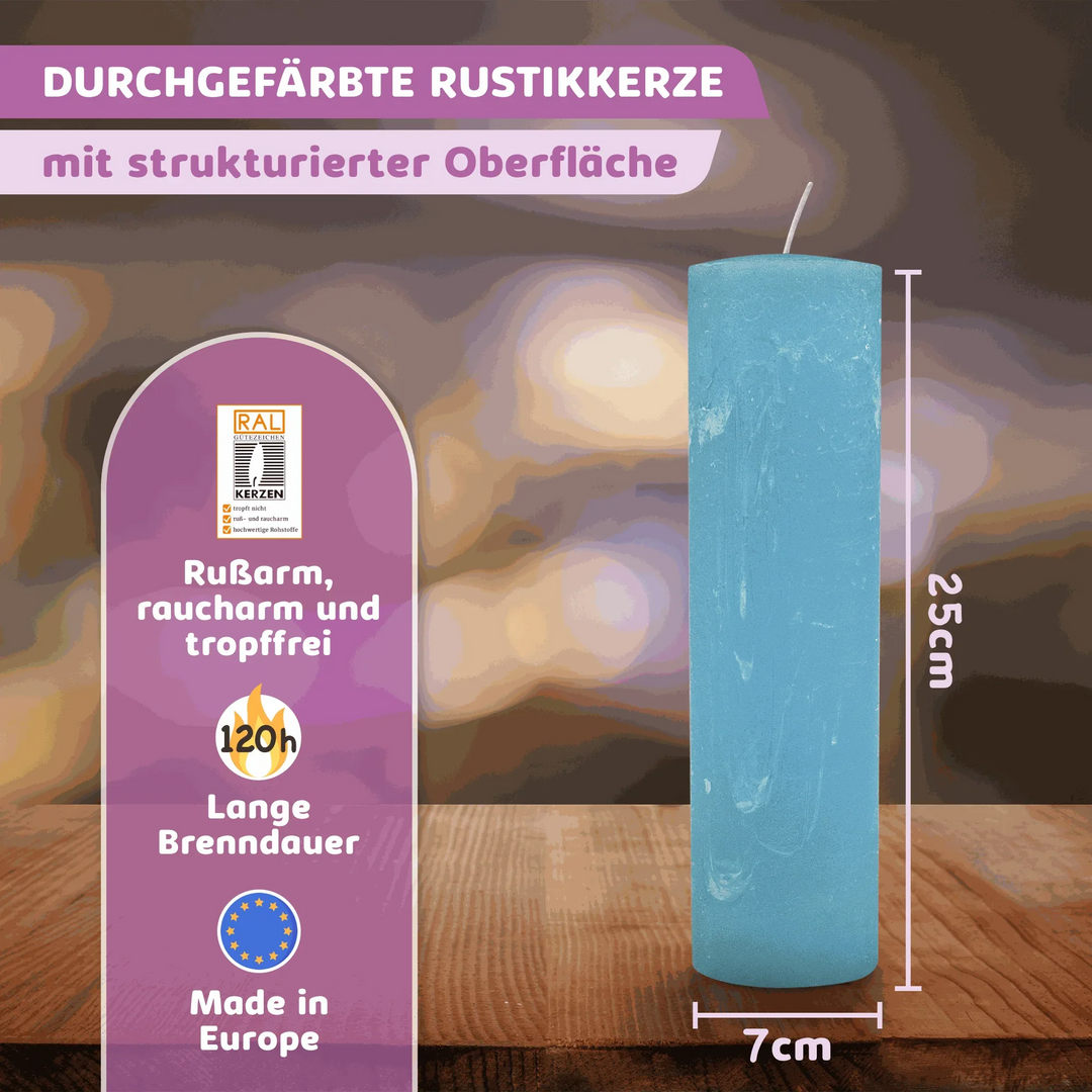 Rustic Stumpenkerze-Rohling - Zur Deko oder zum Basteln - WikaKerzen