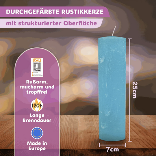 Rustic Stumpenkerze-Rohling - Zur Deko oder zum Basteln - WikaKerzen