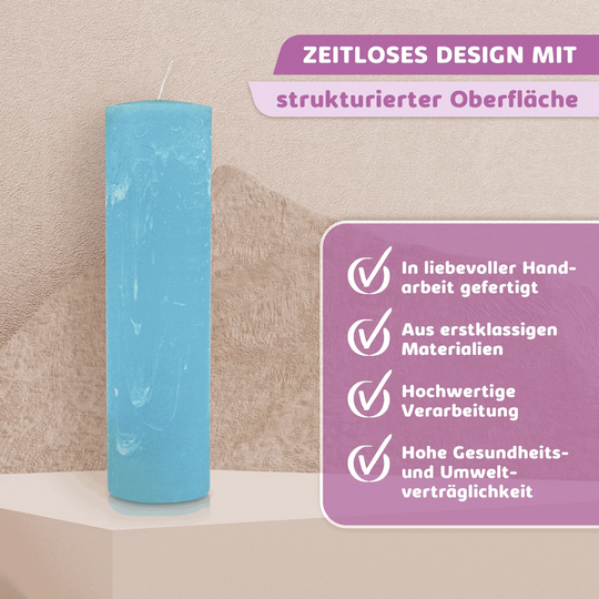 Rustic Stumpenkerze-Rohling - Zur Deko oder zum Basteln - WikaKerzen
