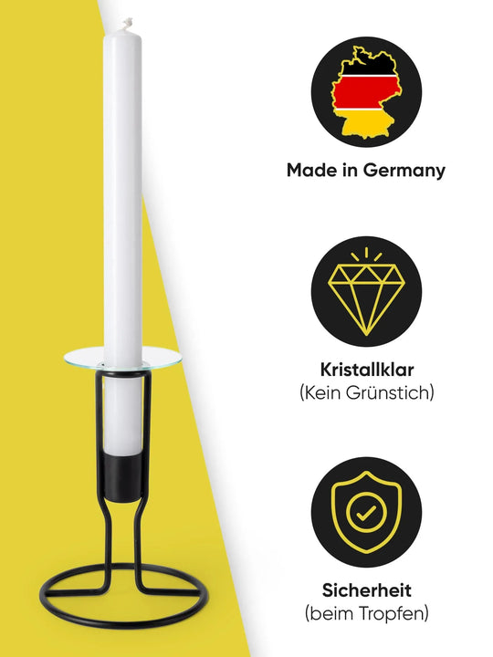 Kerzen-Tropfenfänger , Tropfschutz für Spitzkerzen - WikaKerzen